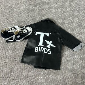 Grease T-Birds Jacket + NEW Converse Toddler Outfit Set 2T | 5C